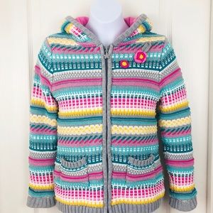 Bopster & Mimi Girls Knit Zip-Up Sweater Size 8